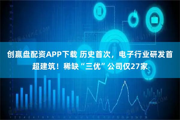 创赢盘配资APP下载 历史首次，电子行业研发首超建筑！稀缺“三优”公司仅27家